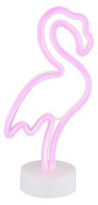 Globo 28064 - Decorazione da tavolo LED Neon FLAMINGO LED/2W/3xAA