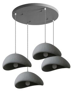 BRILAGI - Lampadario sospeso con cavo WABI SABI 4xE27/60W/230V grigio