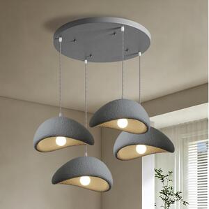 BRILAGI - Lampadario sospeso con cavo WABI SABI 4xE27/60W/230V grigio
