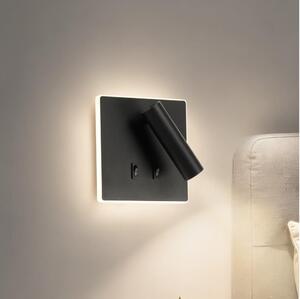 BRILAGI - LED Faretto da parete ZAYA DOUBLE LED/8W/230V + LED/3W nero