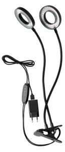 Lampada da tavolo LED Stm flex con clip per piante VITARO 2xLED/4W/230V nera