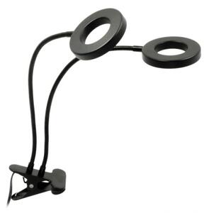 Lampada da tavolo LED Stm flex con clip per piante VITARO 2xLED/4W/230V nera