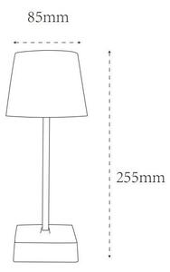 Globo 28061W - Lampada da tavolo LED dimmerabile XAYDEN LED/2W/5V 800mAh bianca