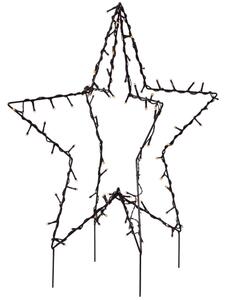 Star Trading 807-53, Luce figura decorativa, nero, IP44, stella, nero, 90 lampade