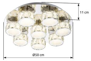 Globo 49350D5 - Plafoniera LED dimmerabile AMUR LED/64W/230V 4000K diametro 50 cm