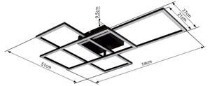 Globo 67227-40NBSH - Lampada LED da soffitto GABRIEL 40W/230V pr. 51x74 cm + DO