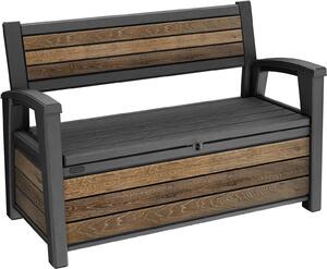 Keter K261839, Rettangolare, noce, Cestino per rifiuti, 227 l
