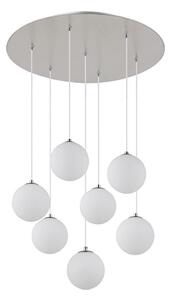 Globo 56140-7H - Lampadario LED a sospensione con filo RIHA 7xG9/3,5W/230V bianco