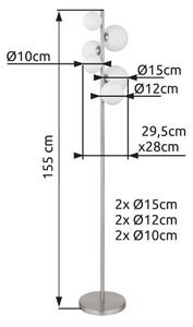 Globo 56140-6S - Lampadario LED a sospensione con filo RIHA 6xG9/3,5W/230V bianco