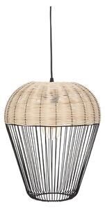 Atmosphera - Lampadario a sospensione con filo ANEA 1xE27/40W/230V rattan