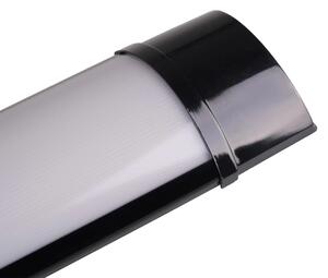 Plafoniera tubolare LED/50W/230V 4000K 150 cm nera
