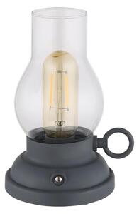 Globo 58016A - Lampada da tavolo LED dimmerabile PETRO 1W/3,7V 1200mAh antracite