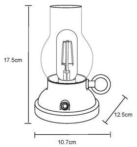Globo 58016CH - Lampada da tavolo LED dimmerabile PETRO LED/1W/3,7V 1200mAh