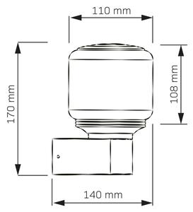 Applique da esterno MADRID 1xE27/12W/230V IP44 nera