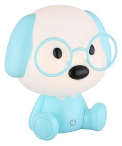 Globo 21761B - Lampada notturna LED ricaricabile PUPPY 1W/5V 500mAh blu
