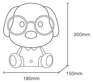 Globo 21761B - Lampada notturna LED ricaricabile PUPPY 1W/5V 500mAh blu