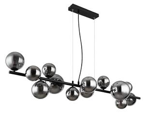 Globo 56133-13H - Lampadario LED a sospensione con filo RIHA 13xG9/3,5W/230V fumé/nero