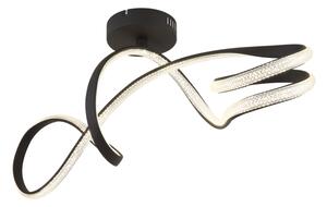 Globo 67341DS - Lampadario a plafone LED SWIRL LED/30W/230V nero