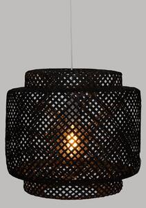 Atmosphera - Lampadario a sospensione con filo LIBY 1xE27/40W/230V bambù/nero