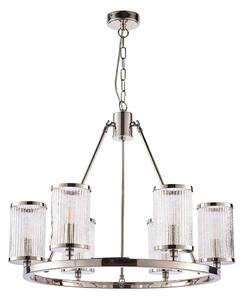 Endon 74128 - Lampadario a sospensione con catena EASTON 6xE14/6W/230V cromo lucido