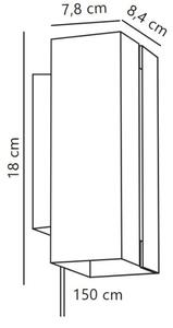 Nordlux - Lampada da parete dimmerabile CURTIZ 2xLED 4,5W 230V bianco