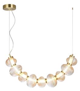 Lampadario LED su cavo BOLLA LED/36W/230V oro/beige fumé