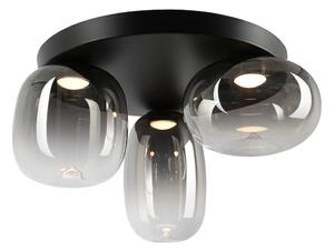 Plafoniera LED VASO LED/12W/230V diametro 42 cm nero/fumé