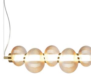 Lampadario LED a sospensione su cavo BOLLA LED/32W/230V oro/beige fumé