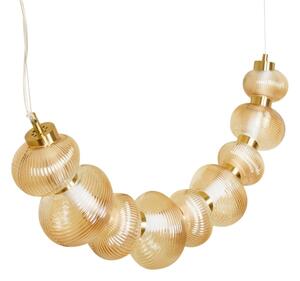 Lampadario LED su cavo BOLLA LED/36W/230V oro/beige fumé