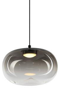 Lampadario LED a sospensione con filo VASO LED/4W/230V diametro 18 cm nero/fumé