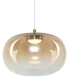 Lampadario LED a sospensione con filo VASO LED/4W/230V diametro 18 cm oro/fumé