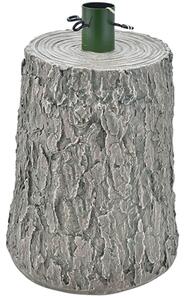 Base Supporto per Albero di Natale a Tronco 32x24x36 cm Universale con Ganci in Resina Chiaro
