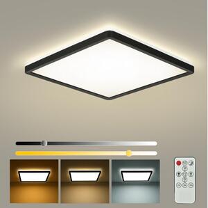 Brilagi - Lampada LED dimmerabile ULTRA SLIM 18W 230V 30x30 cm nera + DO