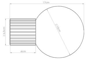 Sollux SL.1737 - Applique da bagno HALO 1xG9/8W/230V IP44 blu