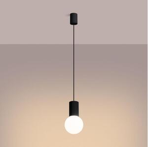 Sollux SL.1714 - Lampadario a sospensione con filo HALO 1xG9/8W/230V diametro 12 cm nero
