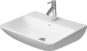 Duravit ME by Starck lavabo, avec trop-plein, avec plage de robinetterie, 1 trou pour robinetterie, 600mm, 2335600000, 2335600000