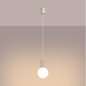 Sollux SL.1719 - Lampadario a sospensione con filo HALO 1xG9/8W/230V diametro 12 cm color crema