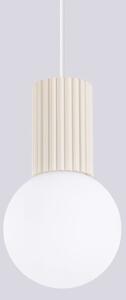 Sollux SL.1719 - Lampadario a sospensione con filo HALO 1xG9/8W/230V diametro 12 cm color crema