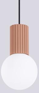 Sollux SL.1734 - Lampadario a sospensione con filo HALO 1xG9/8W/230V diametro 12 cm marrone