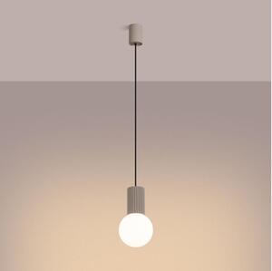 Sollux SL.1744 - Lampadario a sospensione con filo HALO 1xG9/8W/230V diametro 12 cm beige