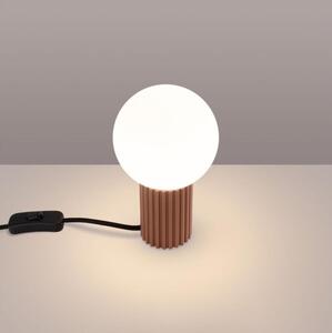 Sollux SL.1736 - Lampada da tavolo HALO 1xG9/8W/230V diametro 12 cm marrone