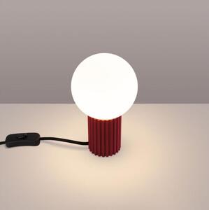 Sollux SL.1751 - Lampada da tavolo HALO 1xG9/8W/230V diametro 12 cm rosso