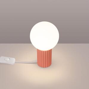 Sollux SL.1756 - Lampada da tavolo HALO 1xG9/8W/230V diametro 12 cm rosa