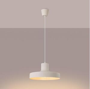 Sollux SL.1704 - Lampadario a sospensione con filo BILO 1xE27/15W/230V diametro 35 cm color crema
