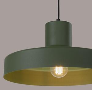 Sollux SL.1705 - Lampadario a sospensione con filo BILO 1xE27/15W/230V diametro 35 cm verde