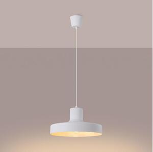 Sollux SL.1702 - Lampadario a sospensione con filo BILO 1xE27/15W/230V diametro 35 cm bianco