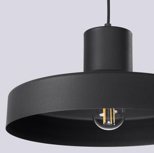 Sollux SL.1703 - Lampadario a sospensione con filo BILO 1xE27/15W/230V diametro 35 cm nero