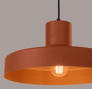 Sollux SL.1706 - Lampadario a sospensione con filo BILO 1xE27/15W/230V diametro 35 cm arancione