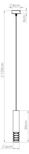 Sollux SL.1686 - Lampadario a sospensione con filo LAMI 1xGU10/10W/230V bianco