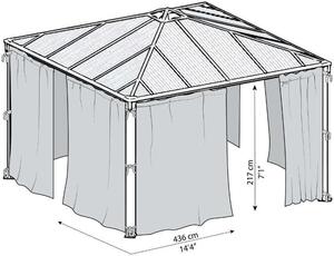 Canopia by Palram Palram - Set di tende Canopia per gazebo Martinique